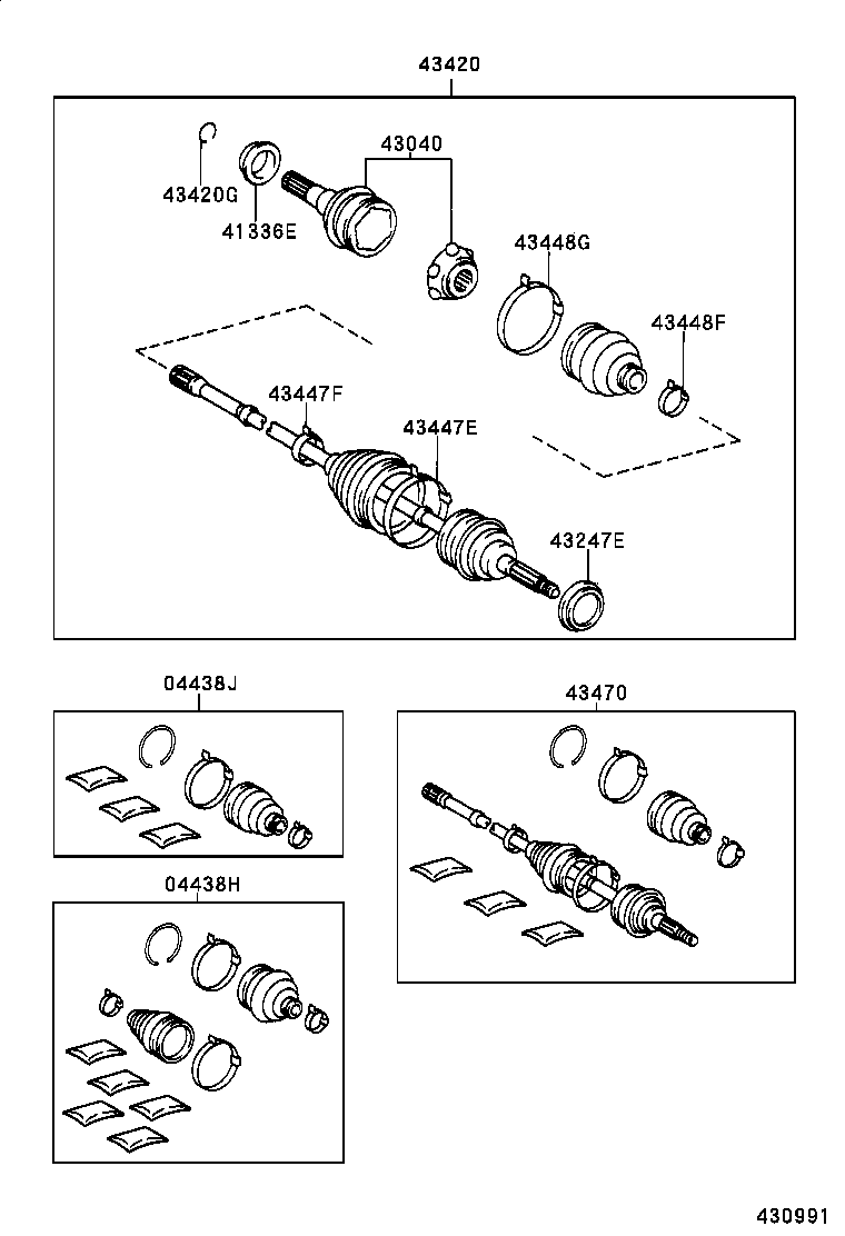  SIENNA |  FRONT DRIVE SHAFT
