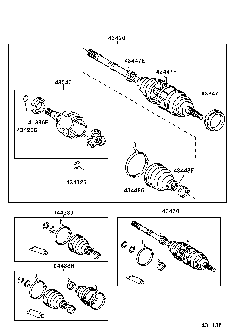  RAV4 EV |  FRONT DRIVE SHAFT