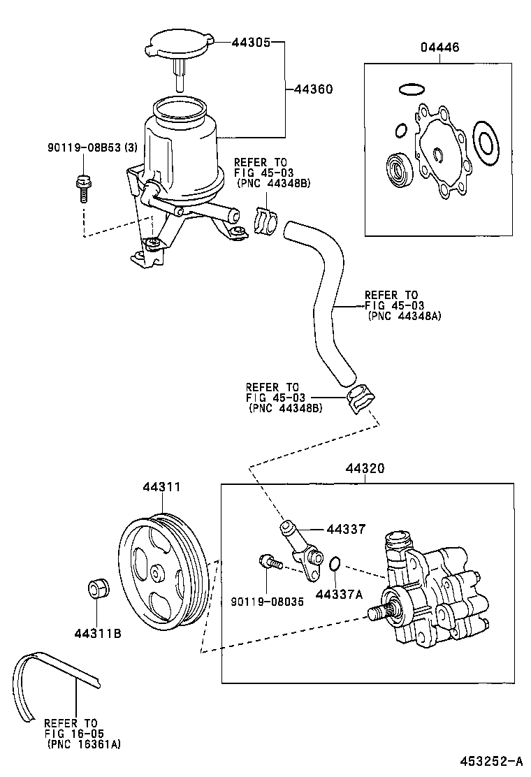  GX470 |  VANE PUMP RESERVOIR POWER STEERING