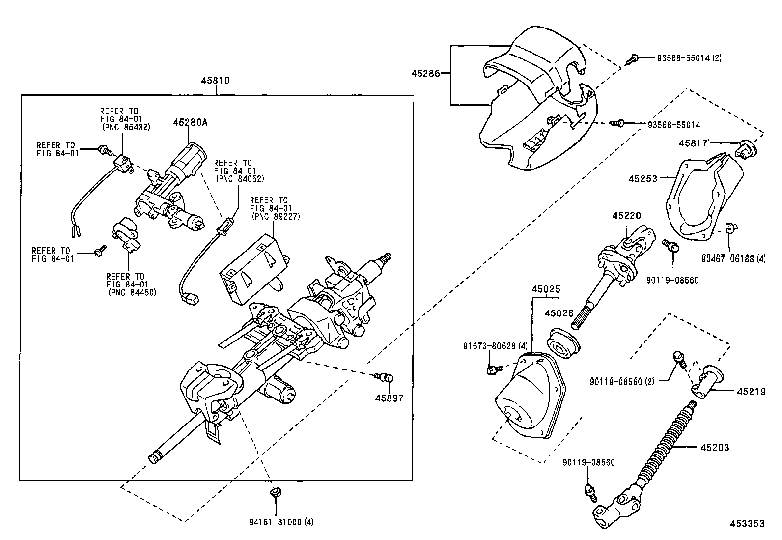  GX470 |  STEERING COLUMN SHAFT