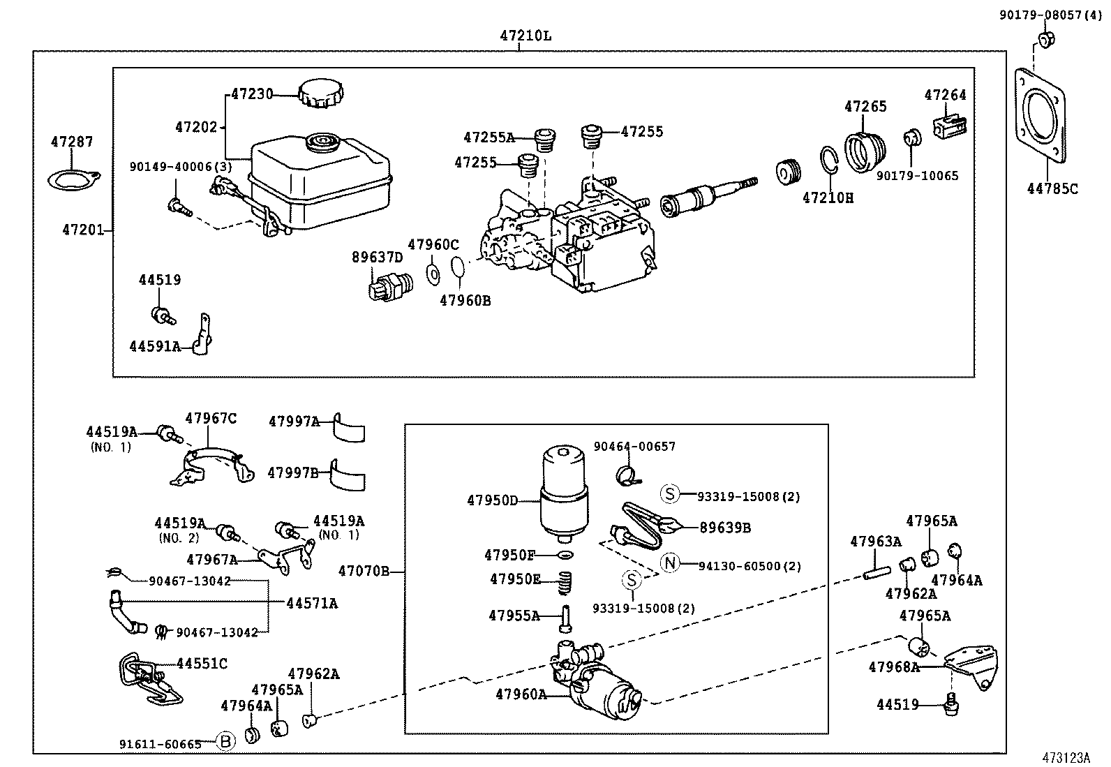  LX470 |  BRAKE MASTER CYLINDER