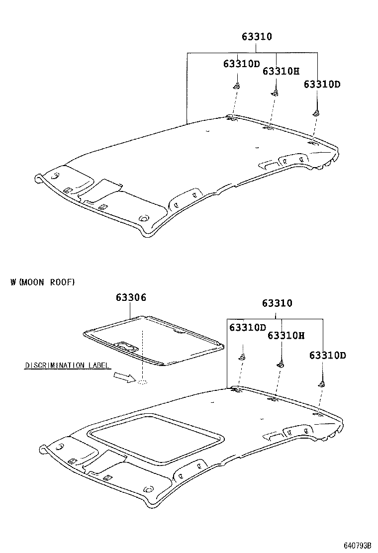  LS430 |  ROOF HEADLINING SILENCER PAD