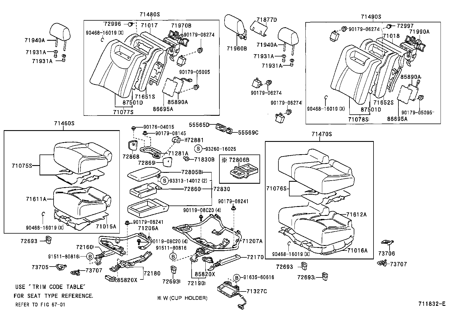  LS430 |  REAR SEAT SEAT TRACK