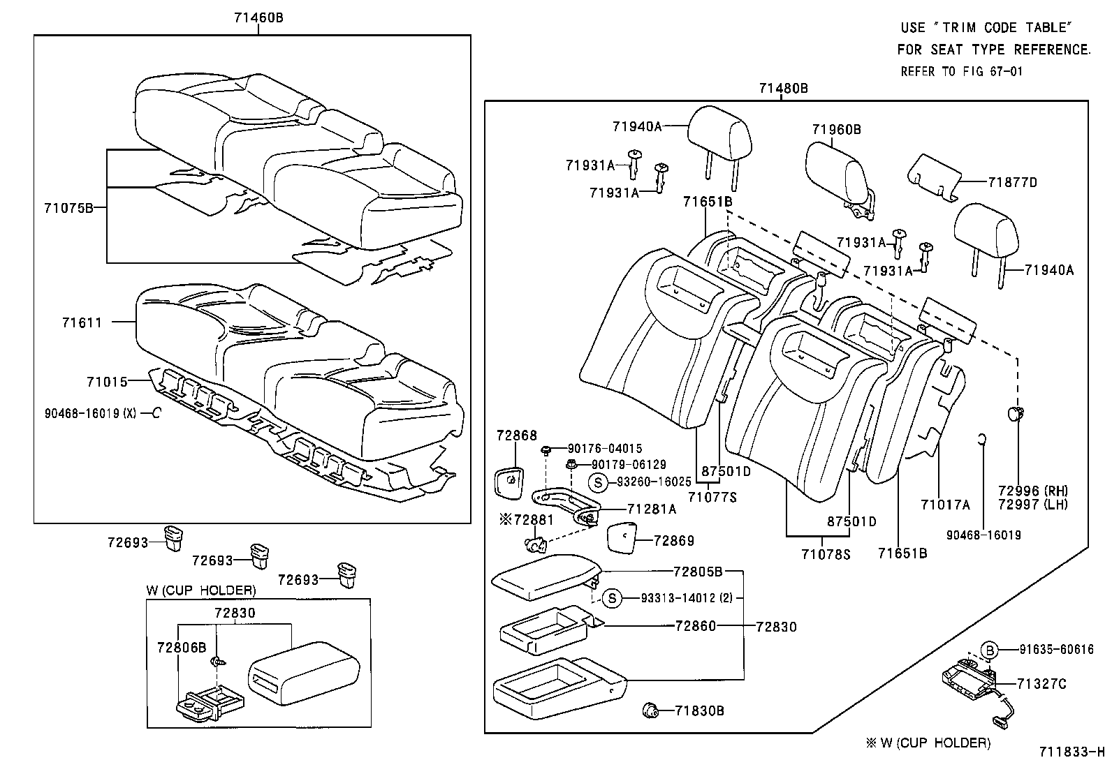  LS430 |  REAR SEAT SEAT TRACK