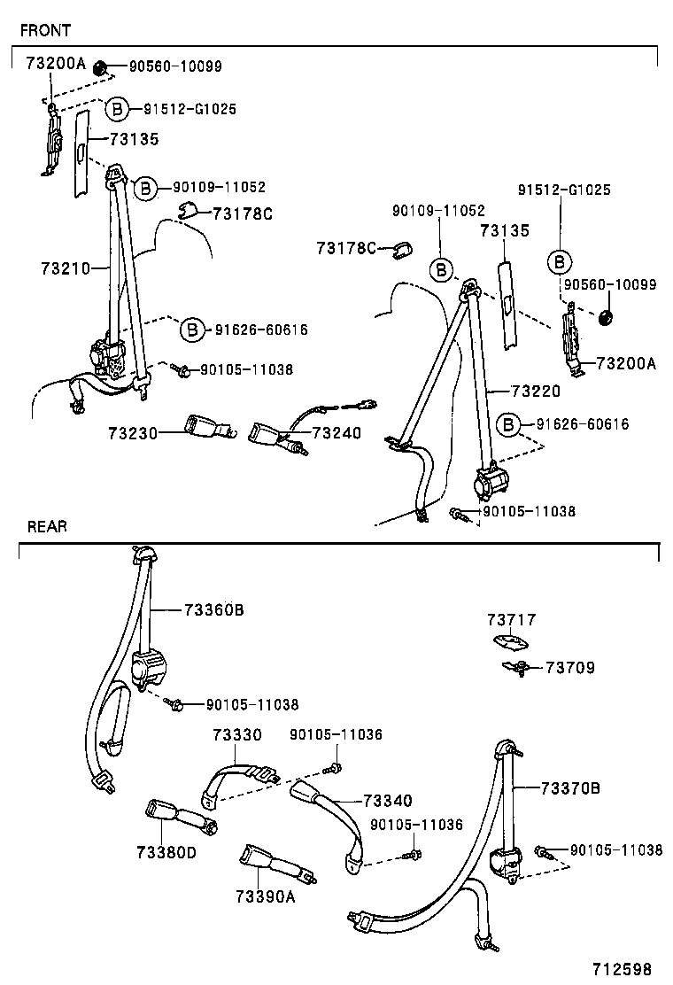  RAV4 EV |  SEAT BELT