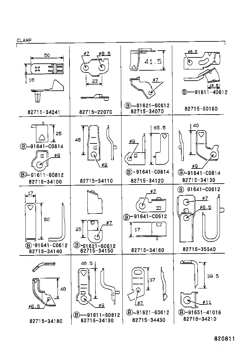  T100 |  WIRING CLAMP