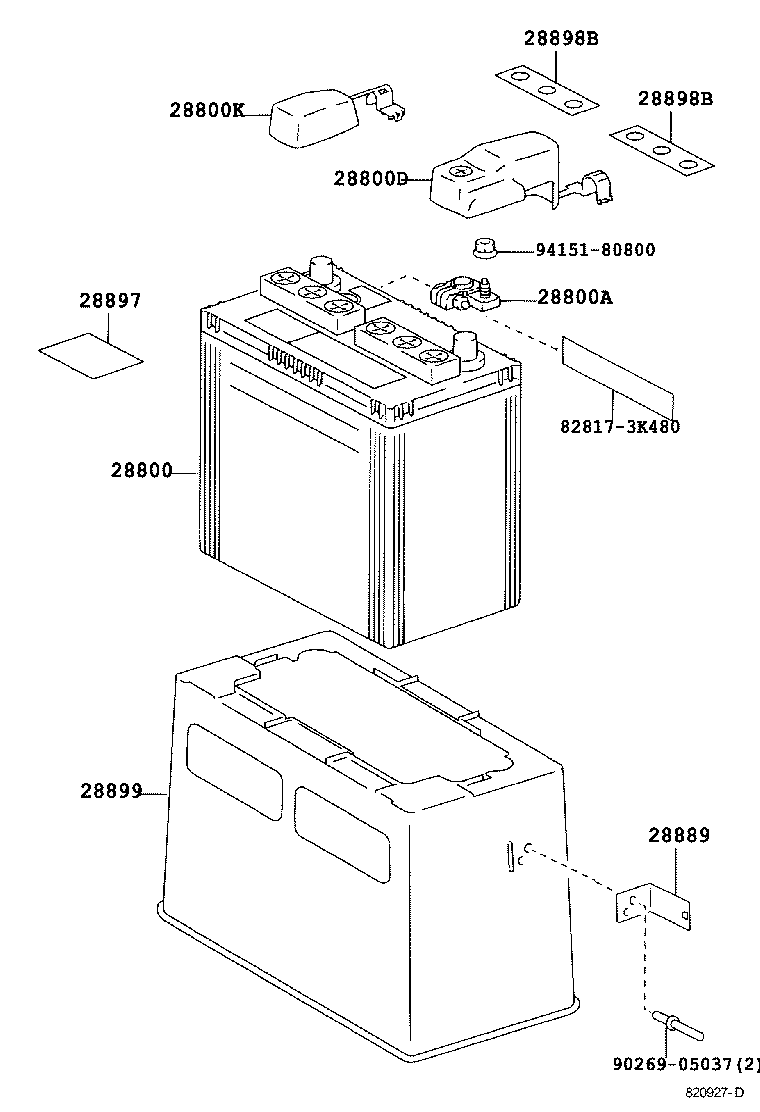  GS300 400 430 |  BATTERY BATTERY CABLE