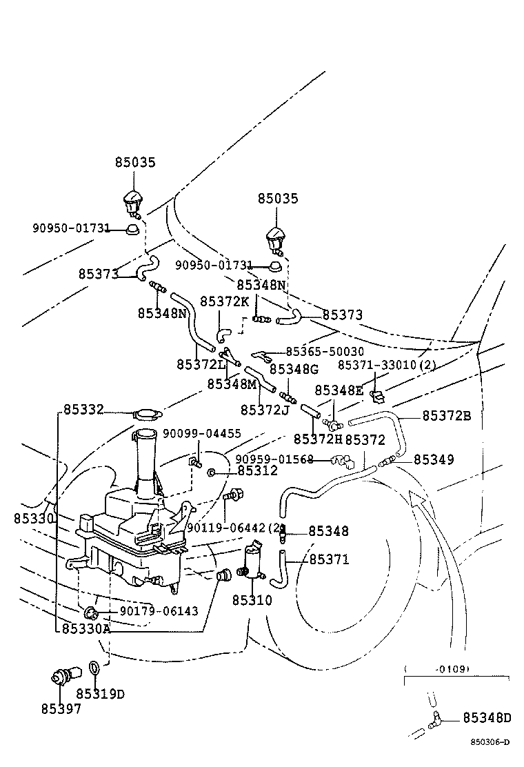  GS300 400 430 |  WINDSHIELD WASHER