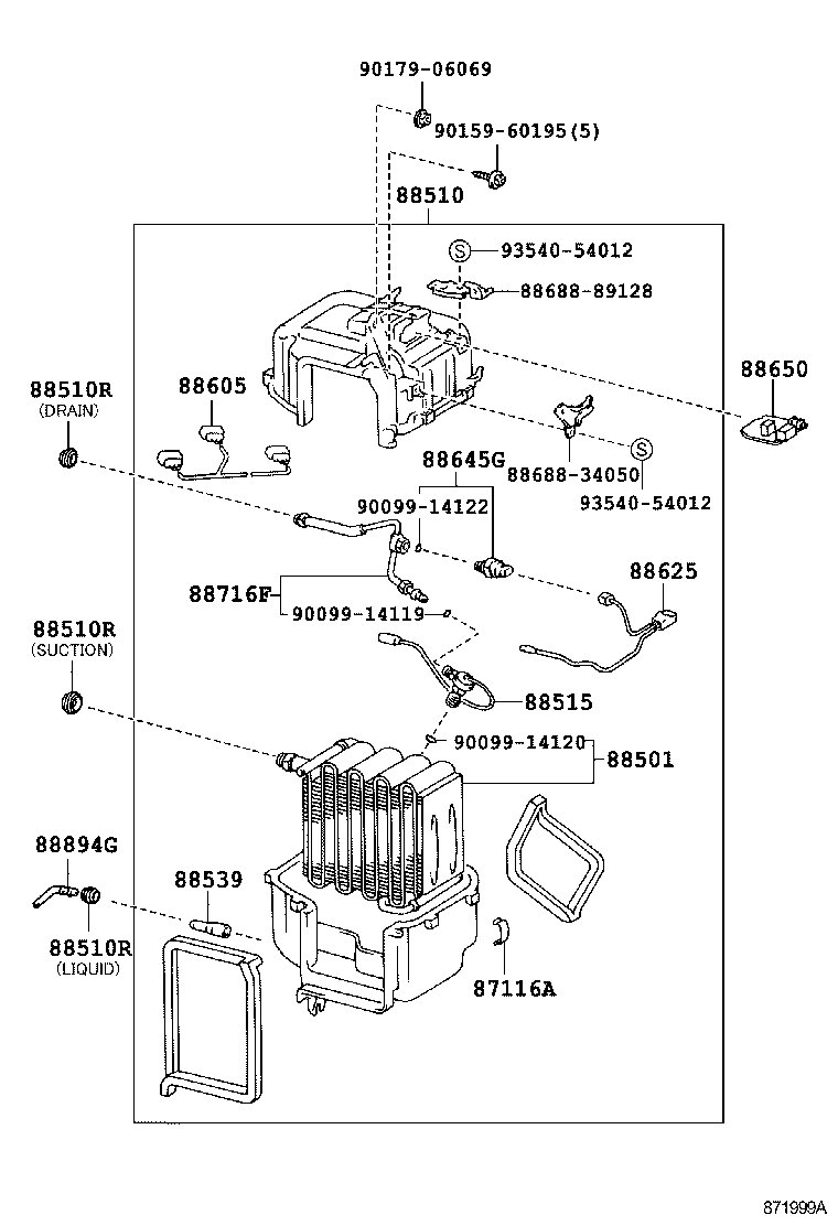  T100 |  HEATING AIR CONDITIONING COOLER UNIT
