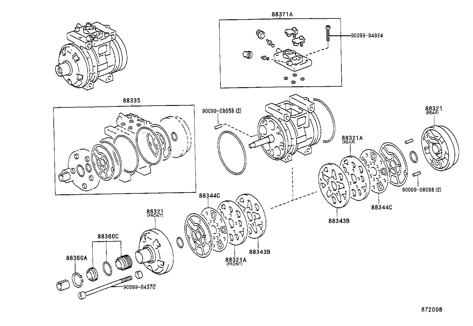  T100 |  HEATING AIR CONDITIONING COMPRESSOR