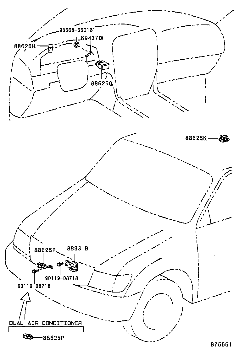  LX470 |  HEATING AIR CONDITIONING CONTROL AIR DUCT