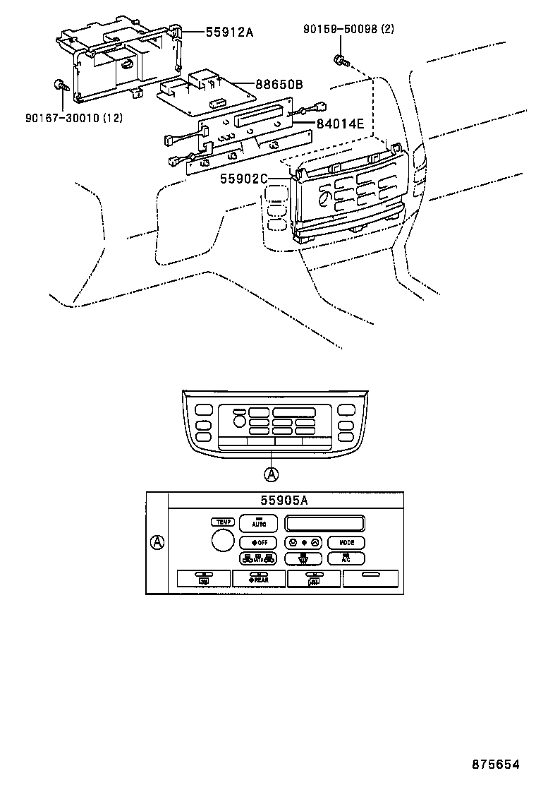  LX470 |  HEATING AIR CONDITIONING CONTROL AIR DUCT