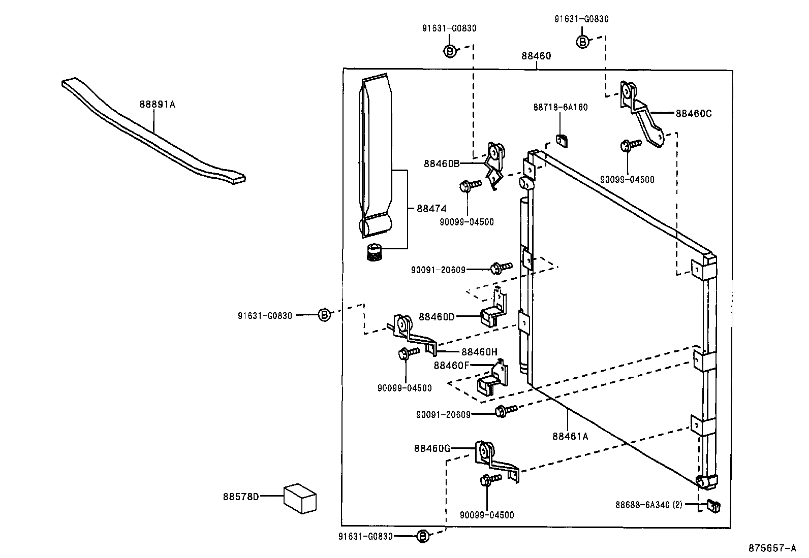  LX470 |  HEATING AIR CONDITIONING COOLER PIPING