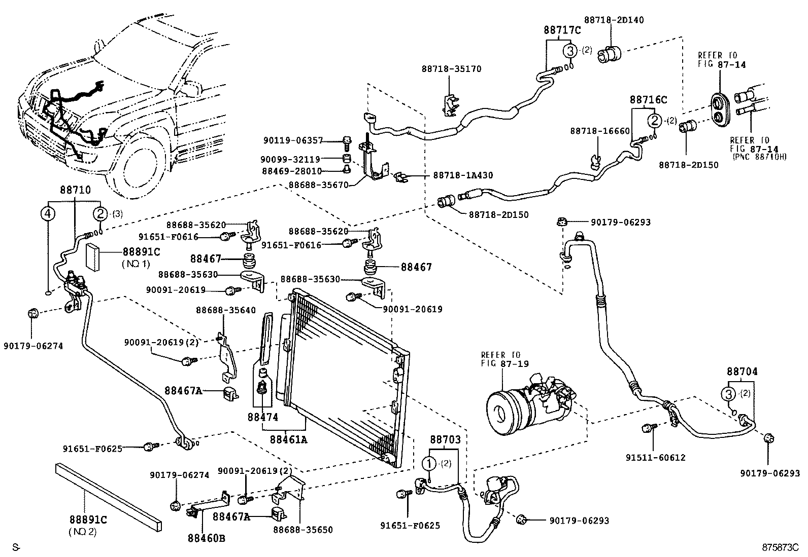  GX470 |  HEATING AIR CONDITIONING COOLER PIPING