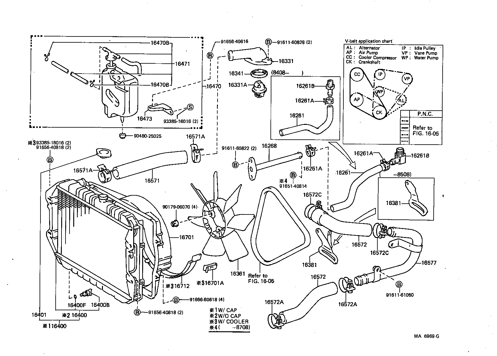  4 RUNNER TRUCK |  RADIATOR WATER OUTLET