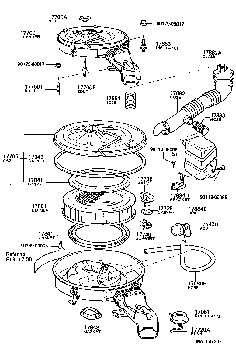  4 RUNNER TRUCK |  AIR CLEANER