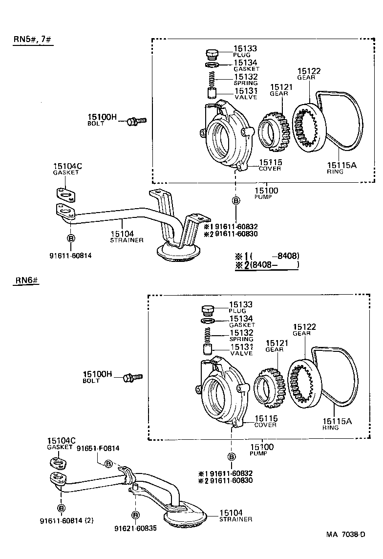  4 RUNNER TRUCK |  ENGINE OIL PUMP