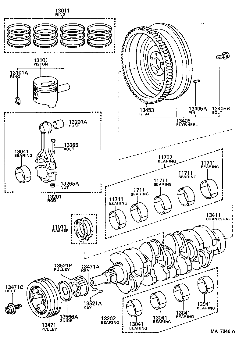  4 RUNNER TRUCK |  CRANKSHAFT PISTON