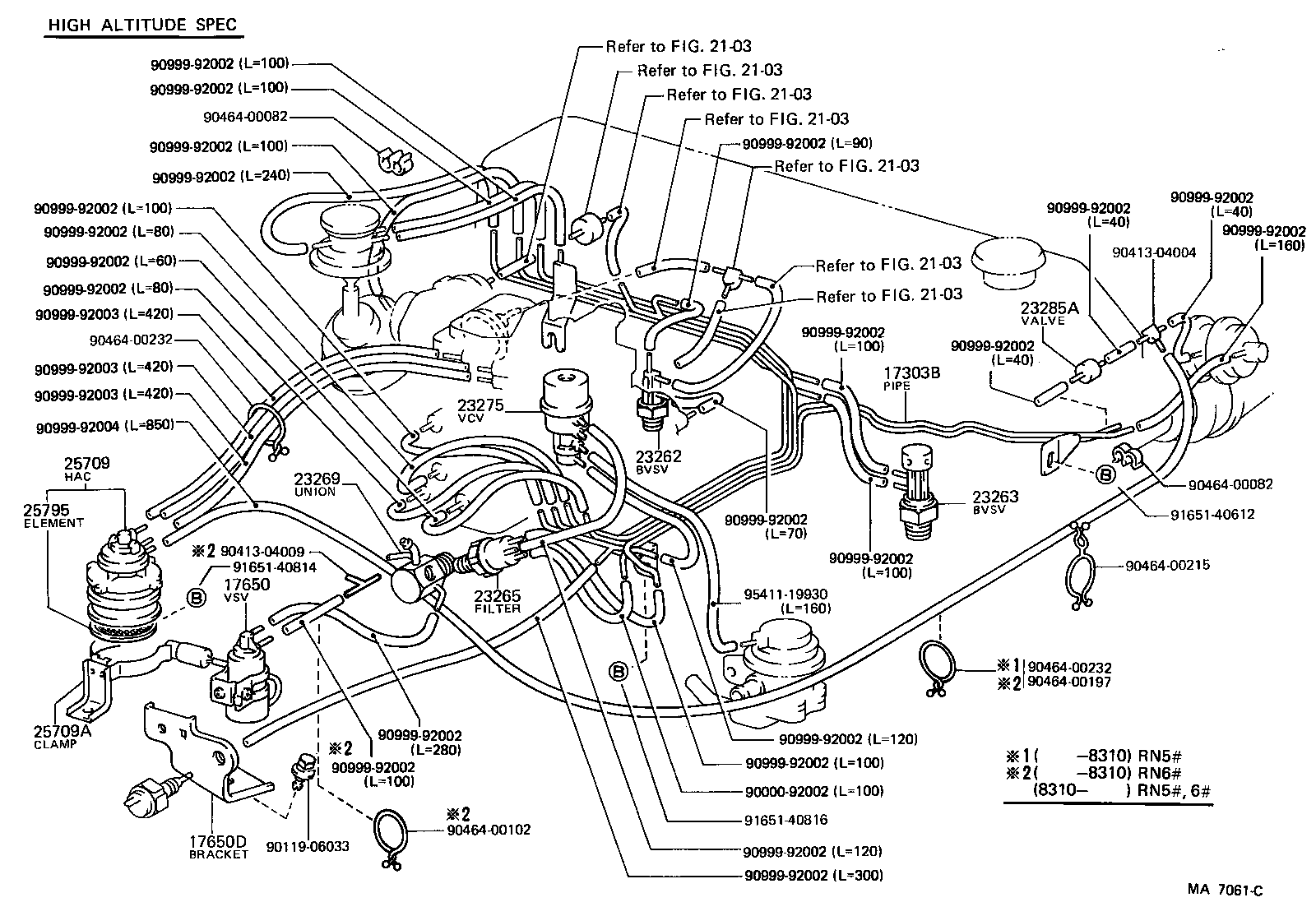 4 RUNNER TRUCK |  VACUUM PIPING