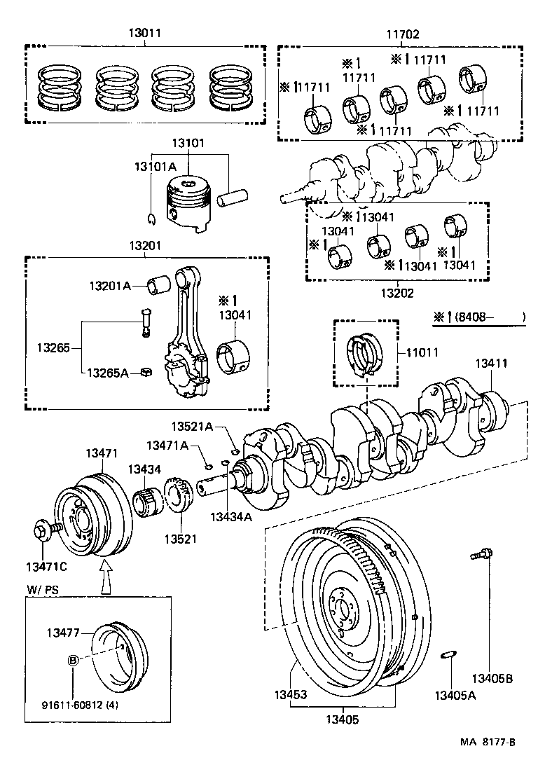  4 RUNNER TRUCK |  CRANKSHAFT PISTON