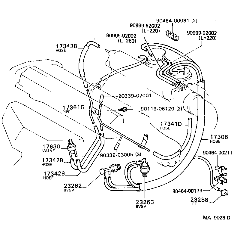  CAMRY |  VACUUM PIPING