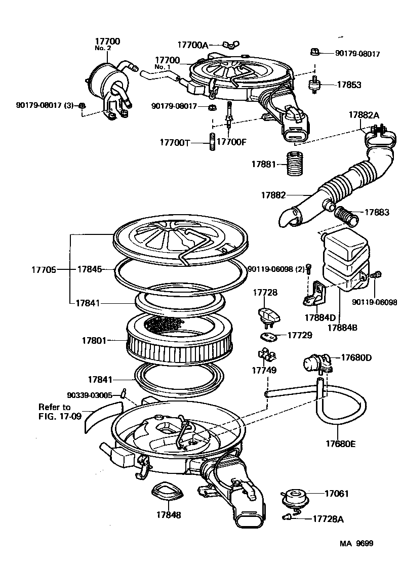  4 RUNNER TRUCK |  AIR CLEANER