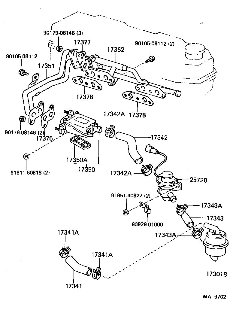  4 RUNNER TRUCK |  MANIFOLD AIR INJECTION SYSTEM
