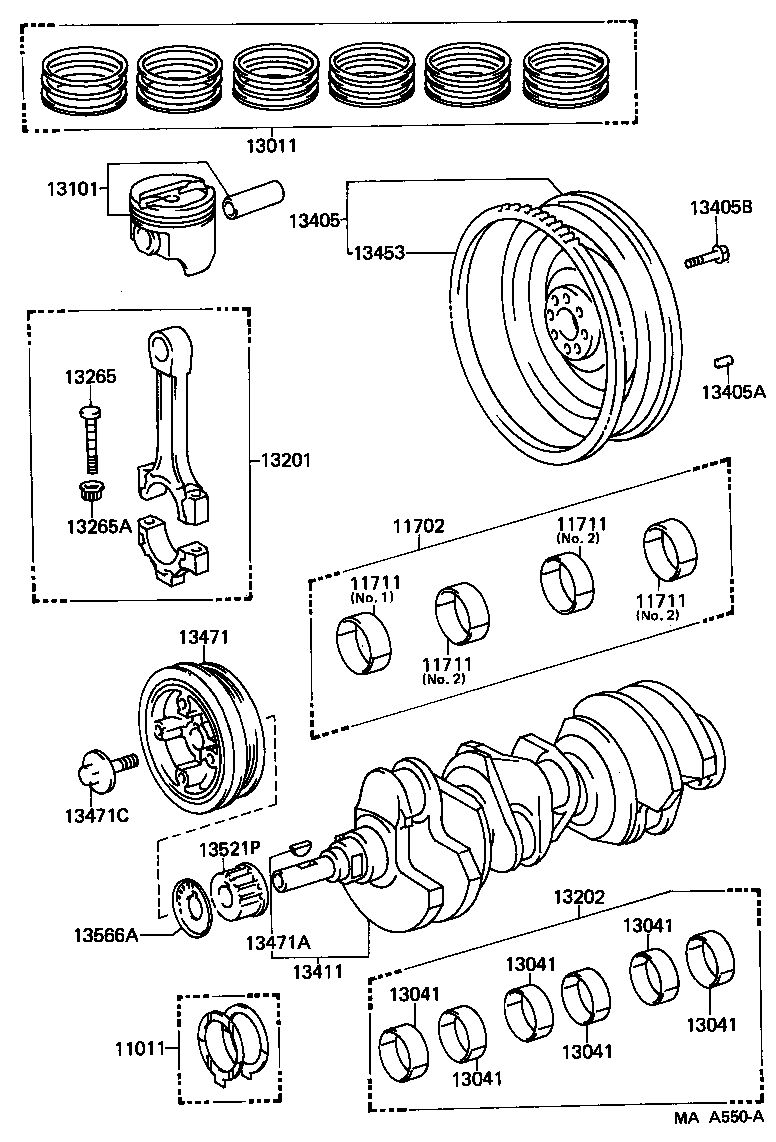 4 RUNNER TRUCK |  CRANKSHAFT PISTON