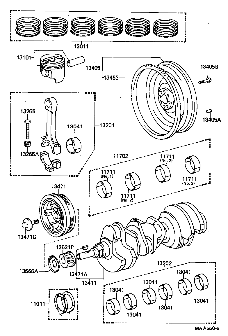  4 RUNNER TRUCK |  CRANKSHAFT PISTON