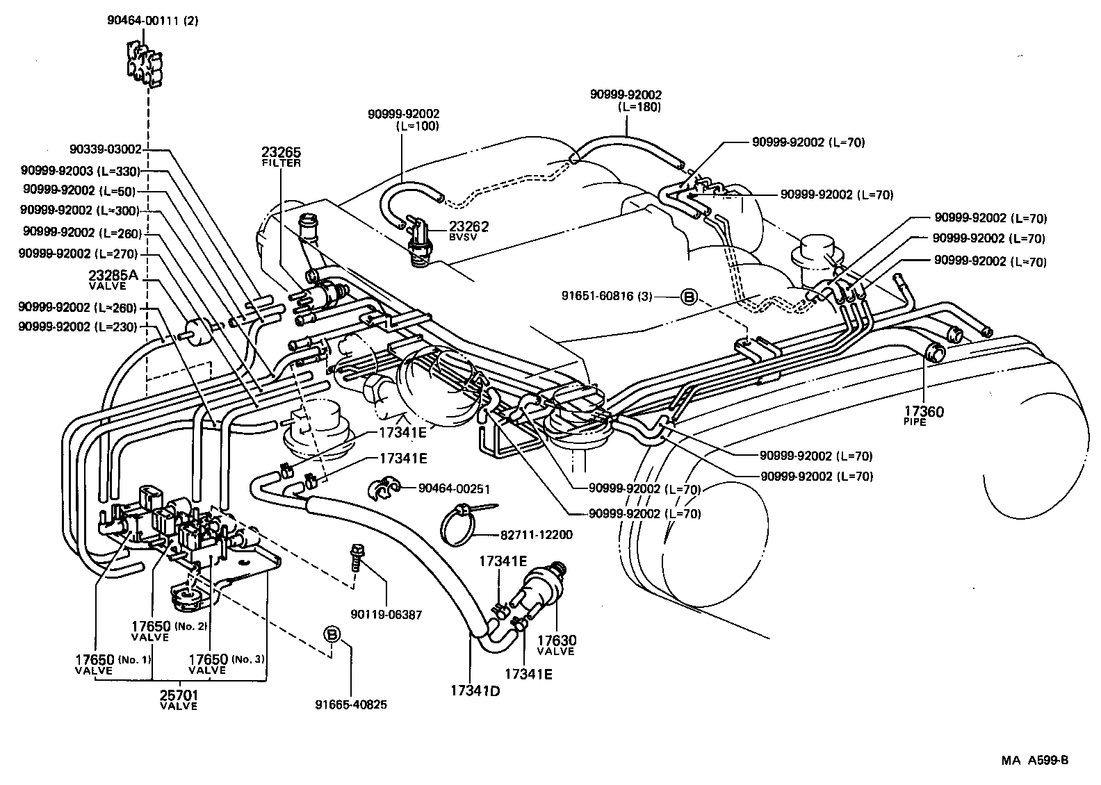  4 RUNNER TRUCK |  VACUUM PIPING
