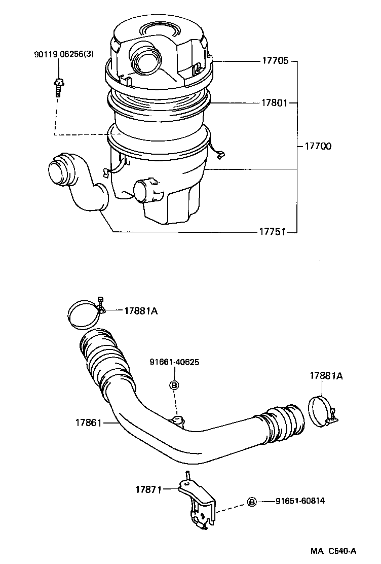  TERCEL |  AIR CLEANER