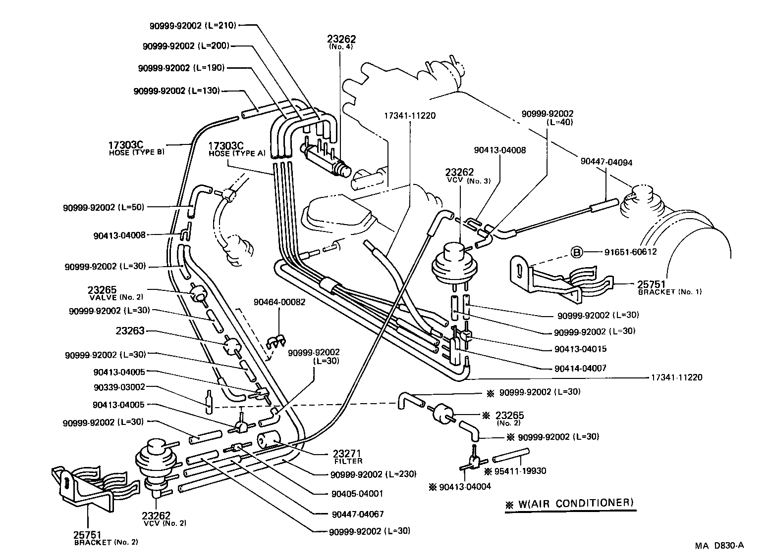  TERCEL |  VACUUM PIPING