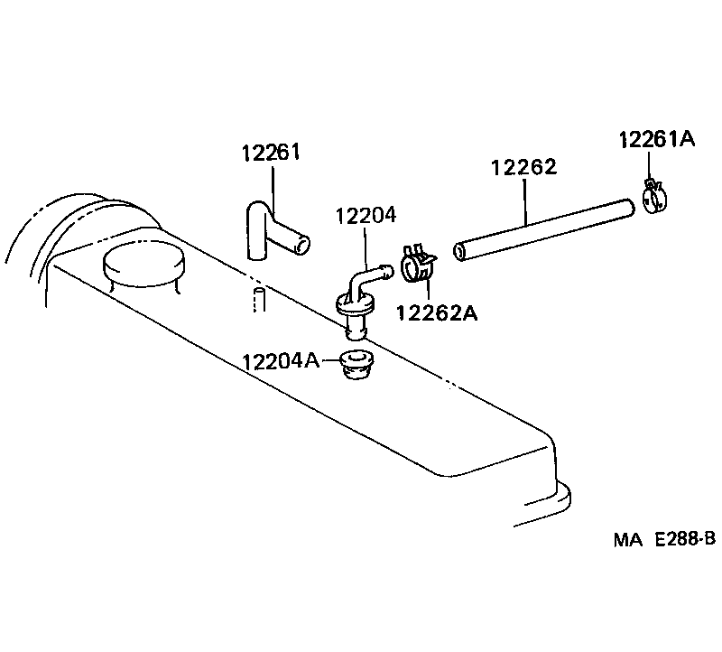  TERCEL |  VENTILATION HOSE