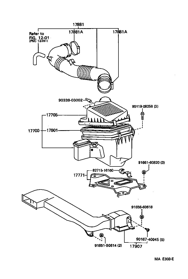  TERCEL |  AIR CLEANER