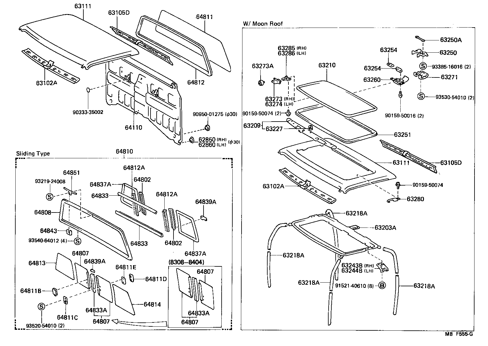  4 RUNNER TRUCK |  ROOF PANEL BACK PANEL