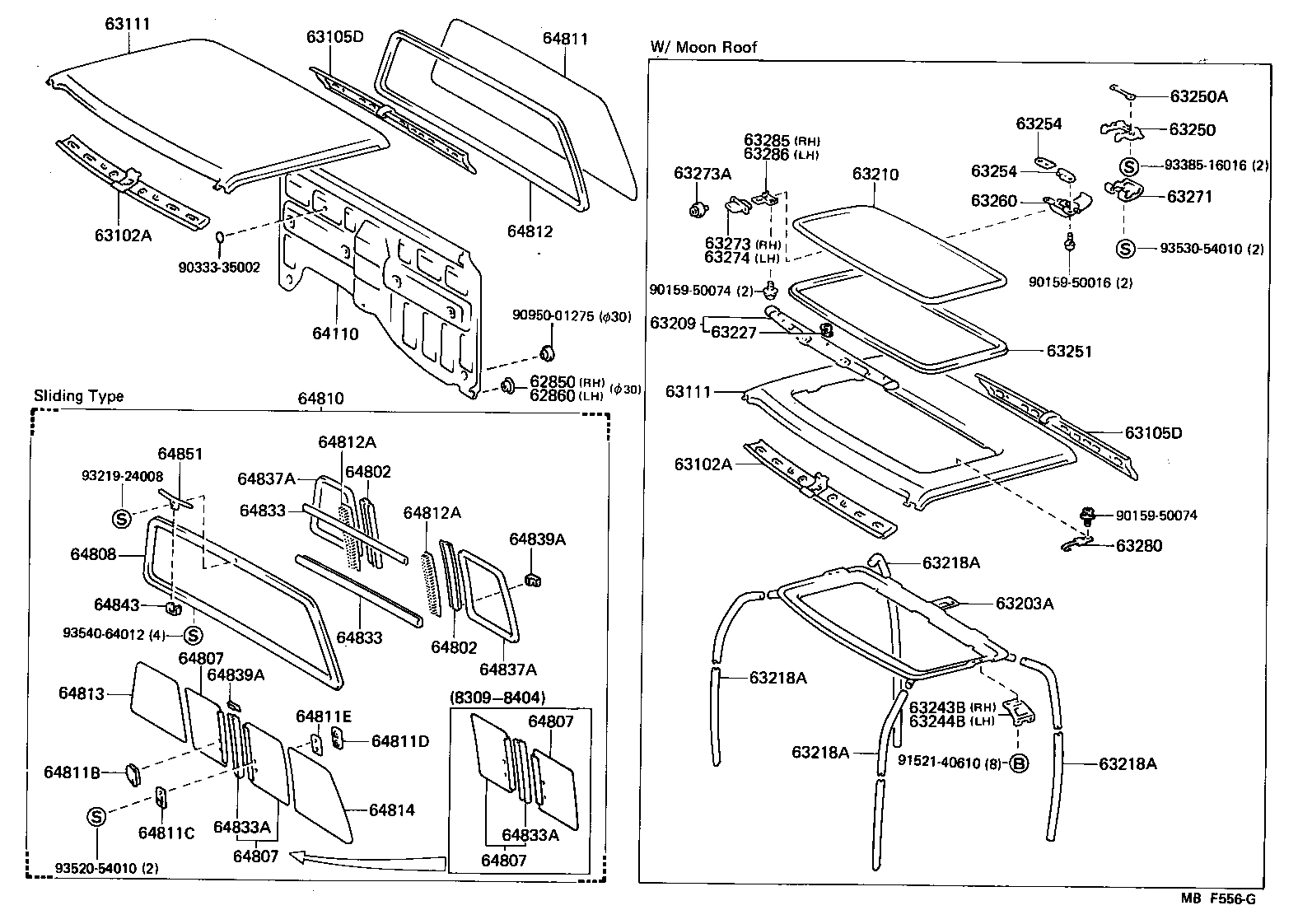  4 RUNNER TRUCK |  ROOF PANEL BACK PANEL
