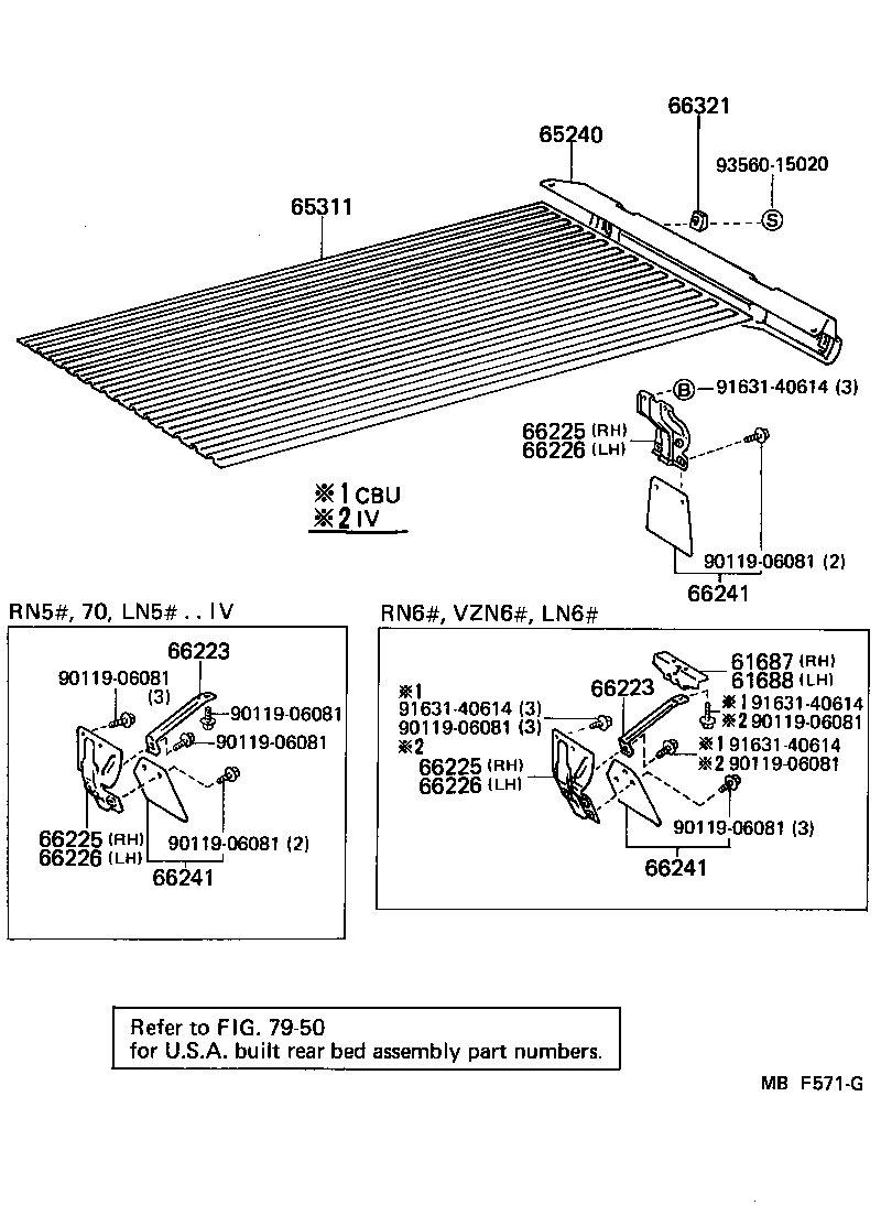  4 RUNNER TRUCK |  REAR BODY FLOOR FENDER