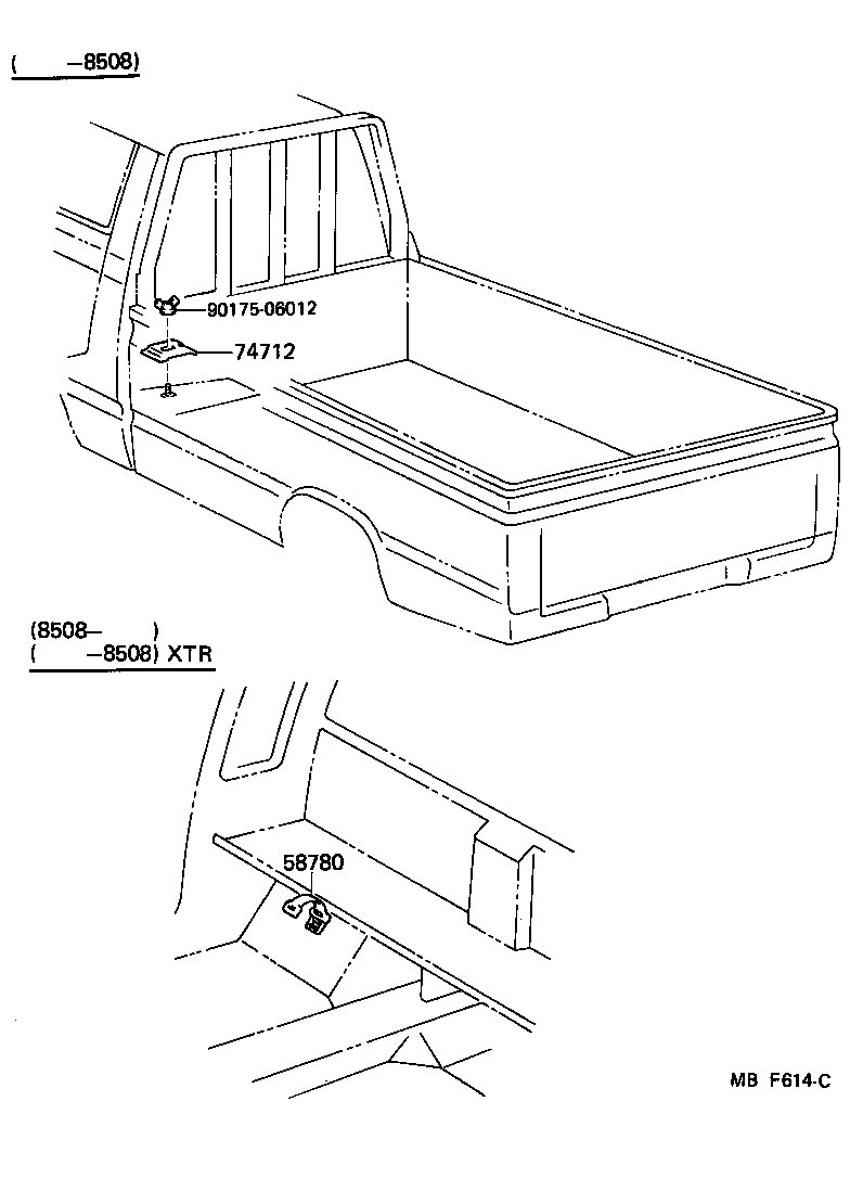  4 RUNNER TRUCK |  TOOL BOX LICENSE PLATE BRACKET