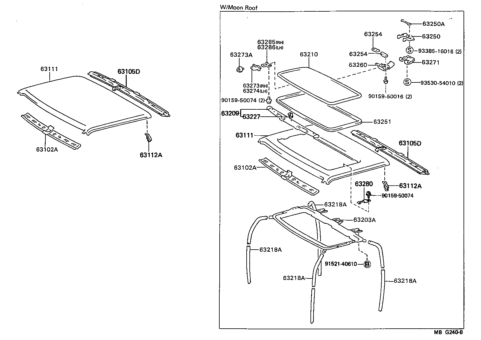  4 RUNNER TRUCK |  ROOF PANEL BACK PANEL