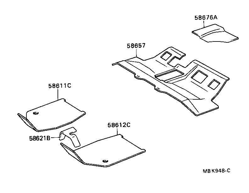  CAMRY |  DASH SILENCER BOARD FLOOR SILENCER PAD