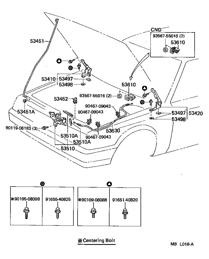  CAMRY |  HOOD LOCK HINGE