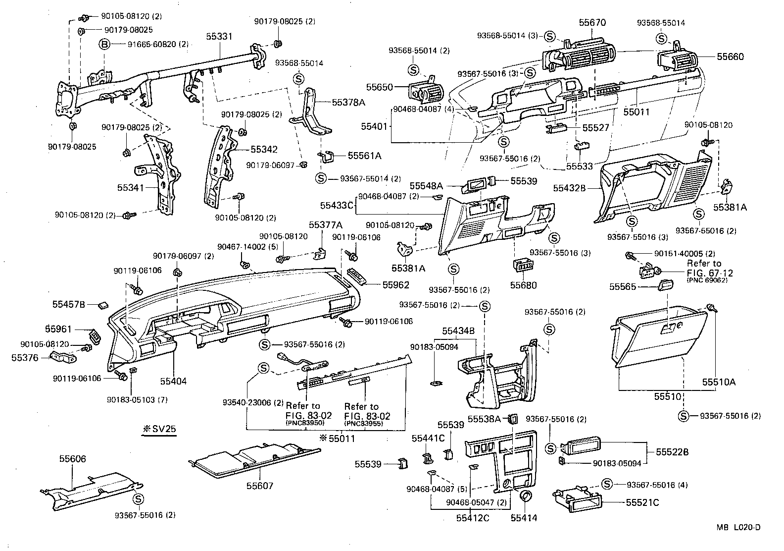  CAMRY |  INSTRUMENT PANEL GLOVE COMPARTMENT