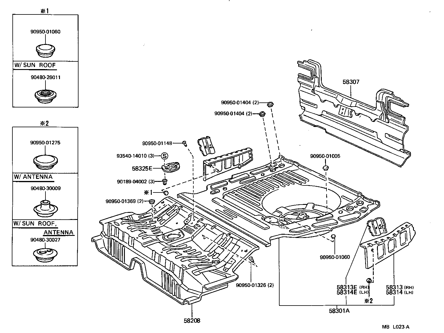  CAMRY |  FLOOR PAN LOWER BACK PANEL