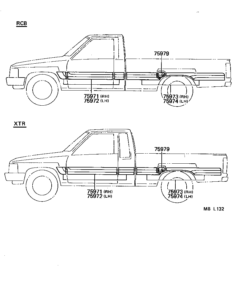 4 RUNNER TRUCK |  BODY STRIPE