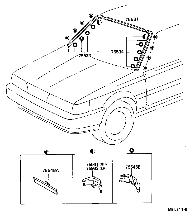  CAMRY |  FRONT MOULDING