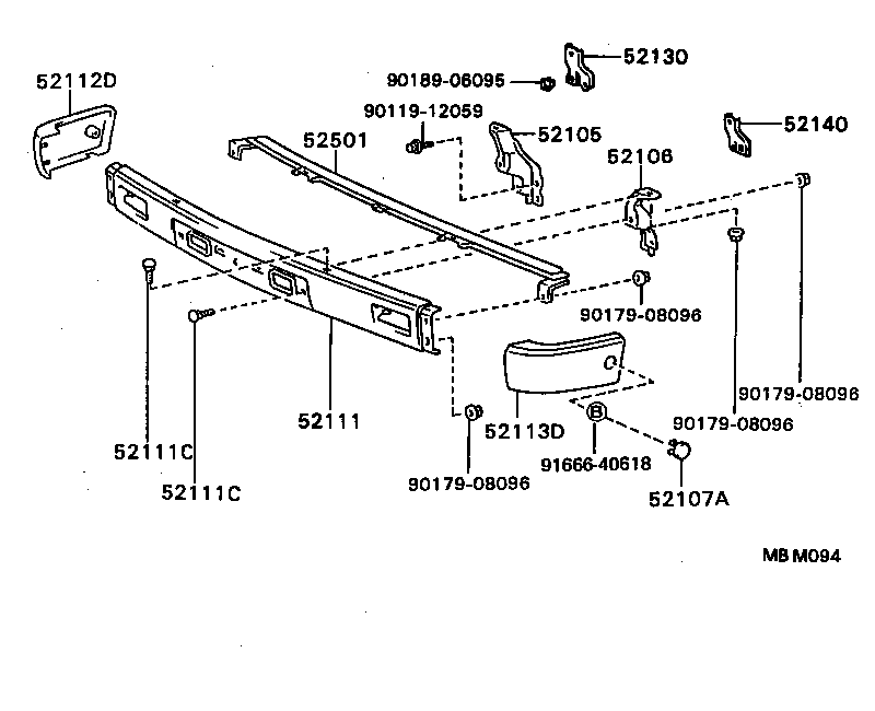  4 RUNNER TRUCK |  FRONT BUMPER BUMPER STAY