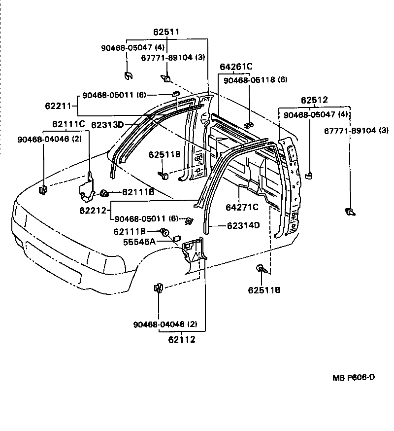  4 RUNNER TRUCK |  INSIDE TRIM BOARD