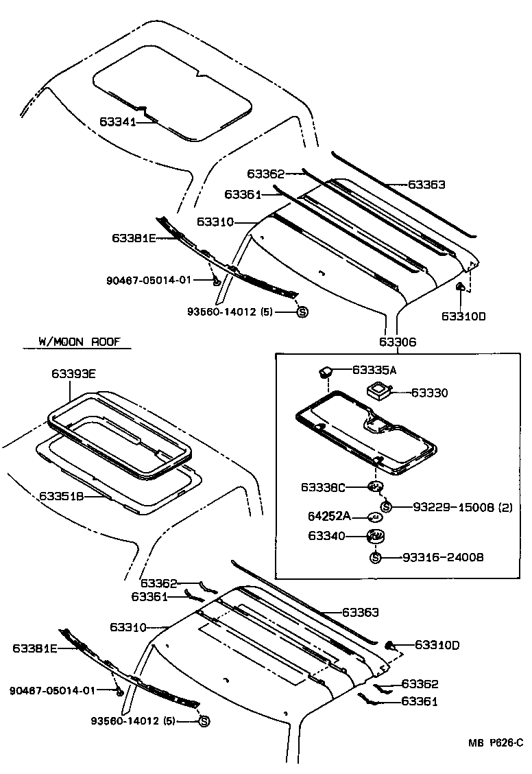  4 RUNNER TRUCK |  ROOF HEADLINING SILENCER PAD