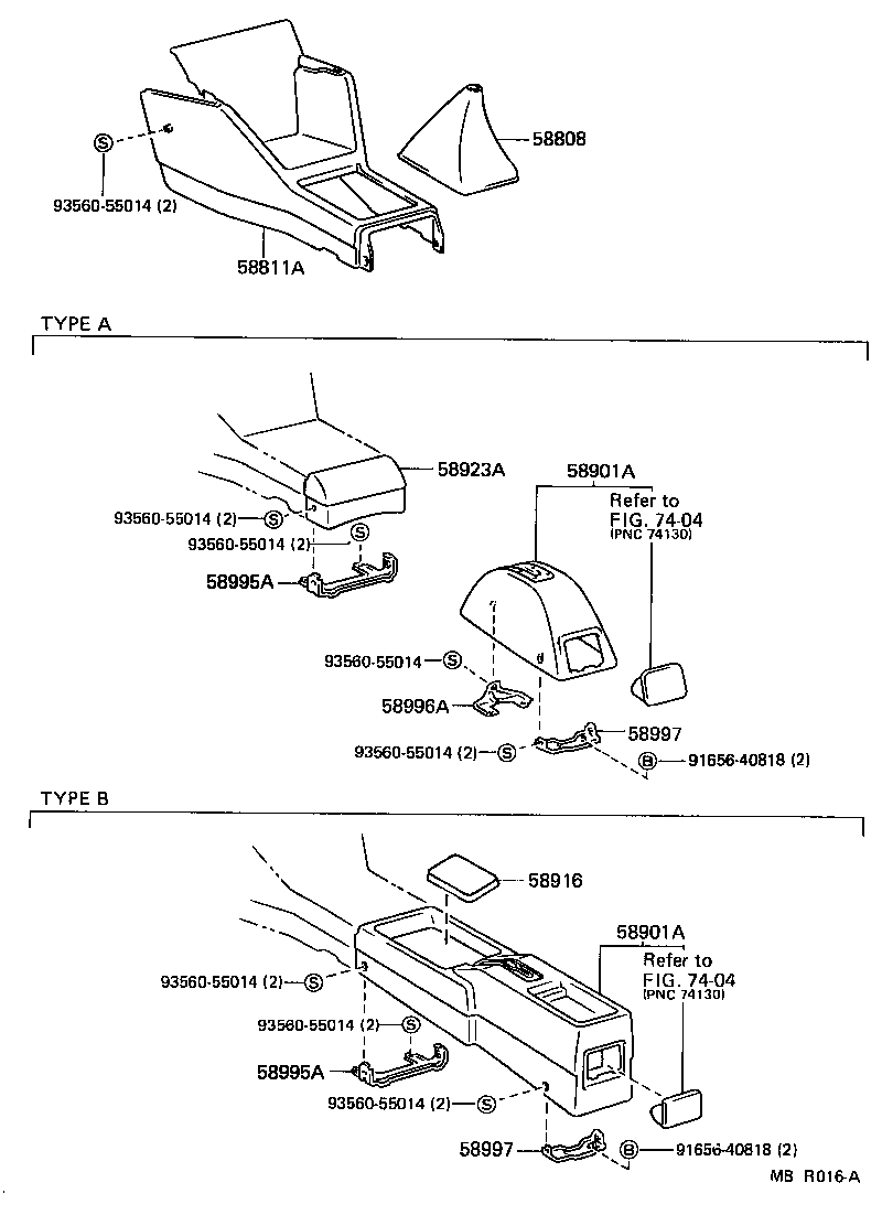  TERCEL |  CONSOLE BOX BRACKET