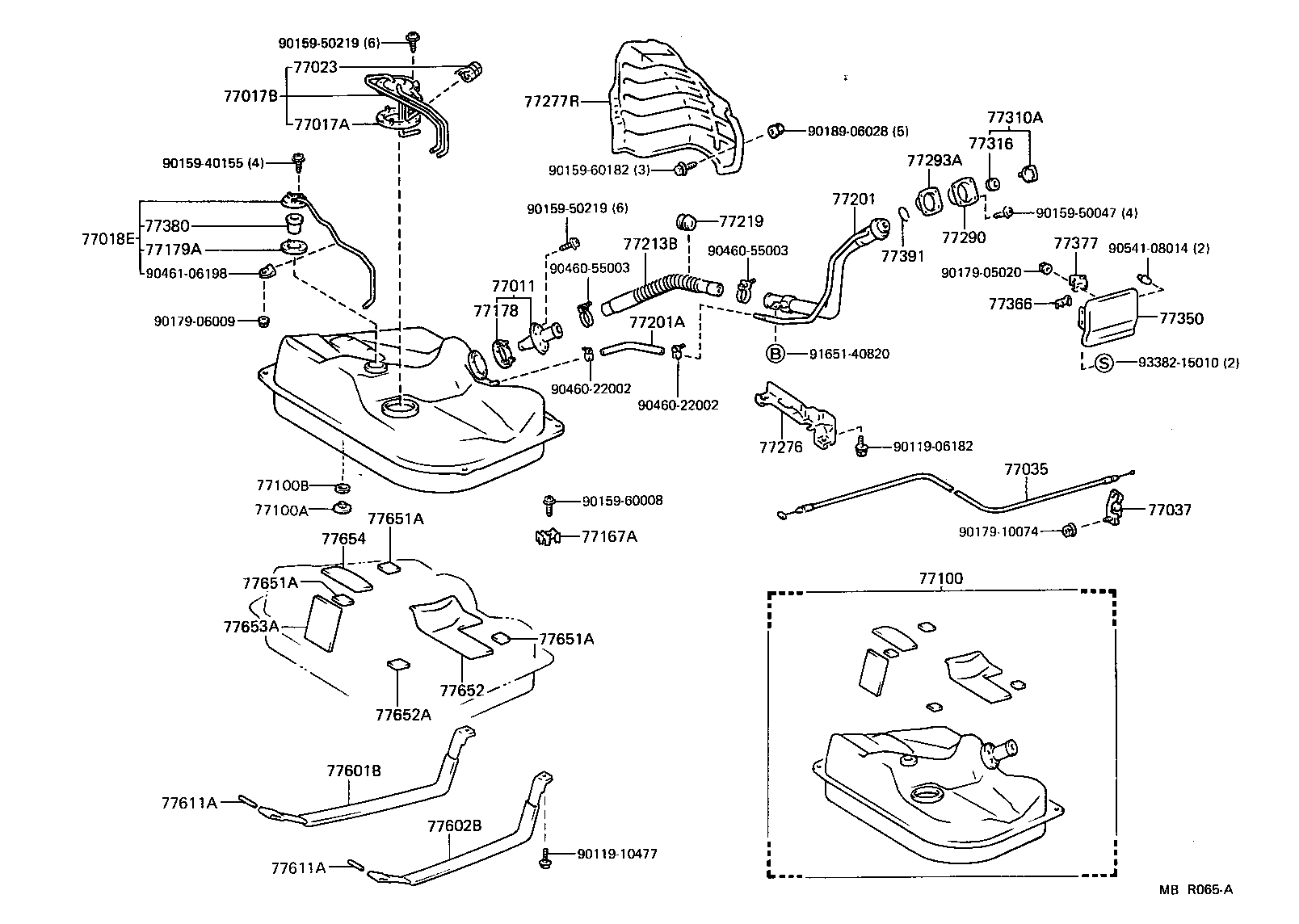  TERCEL |  FUEL TANK TUBE